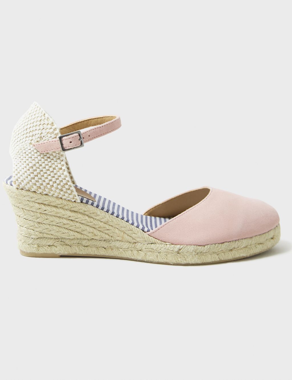 Leather Ankle Strap Wedge Espadrilles 1 of 5