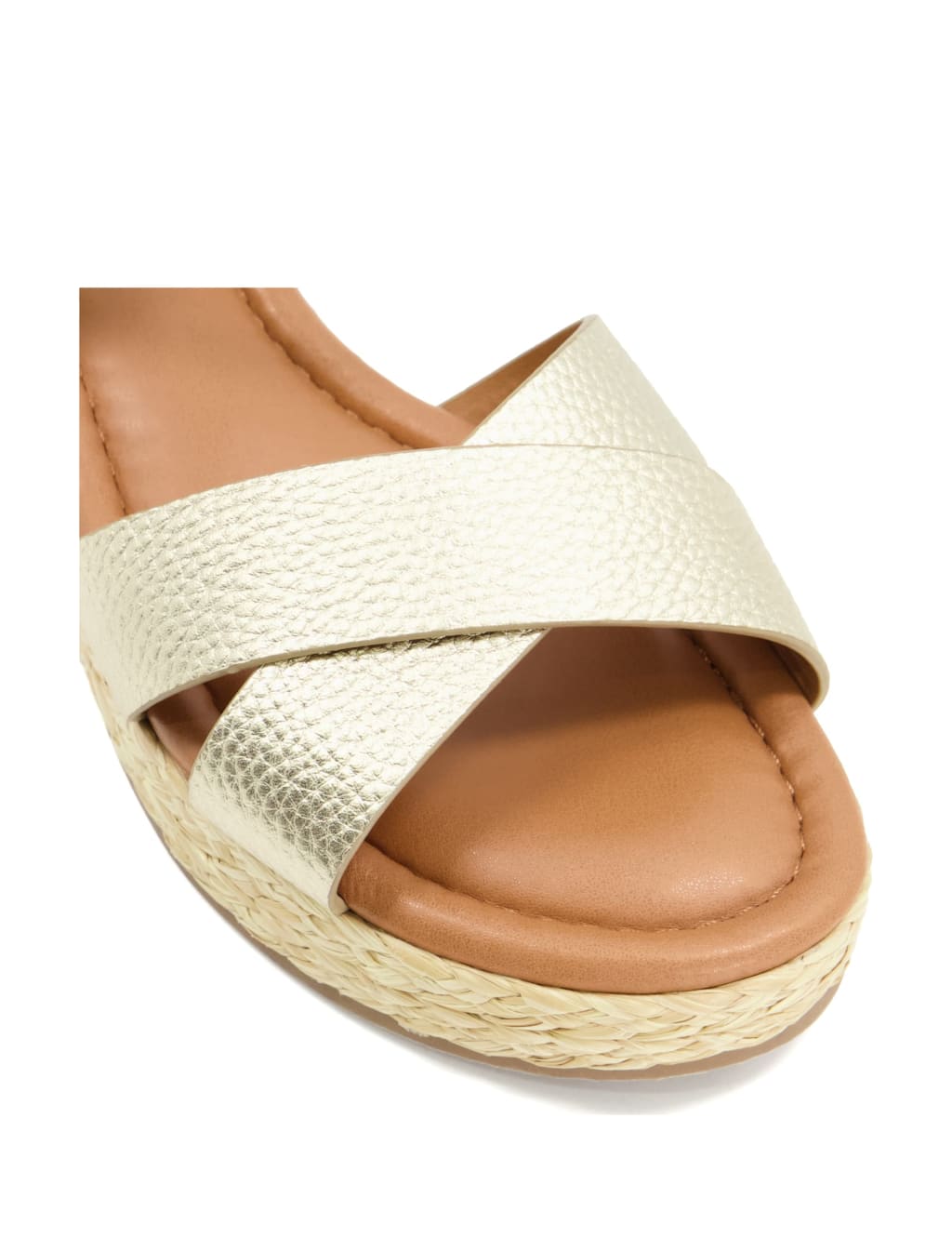 Leather Ankle Strap Wedge Sandals 2 of 4