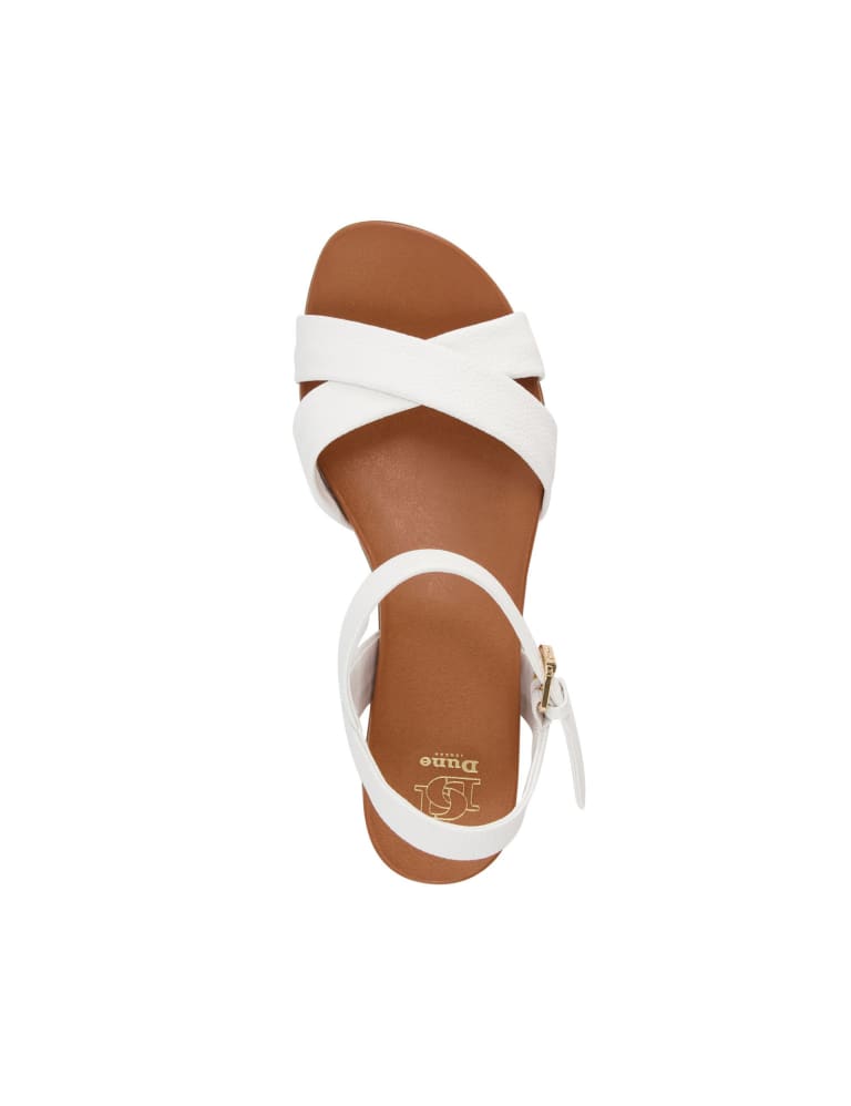 Leather Ankle Strap Wedge Sandals Dune London M S
