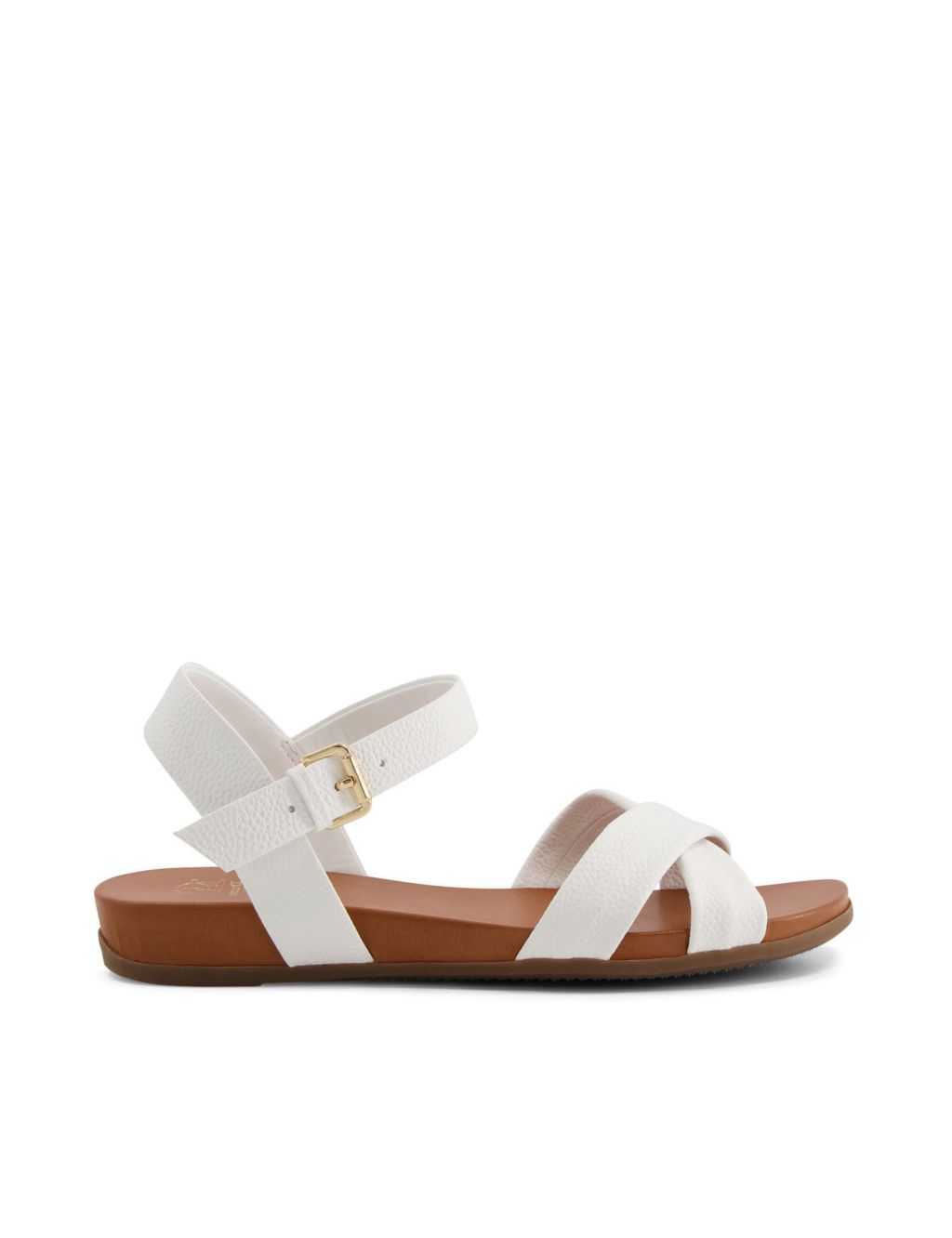 Leather Ankle Strap Wedge Sandals 1 of 5