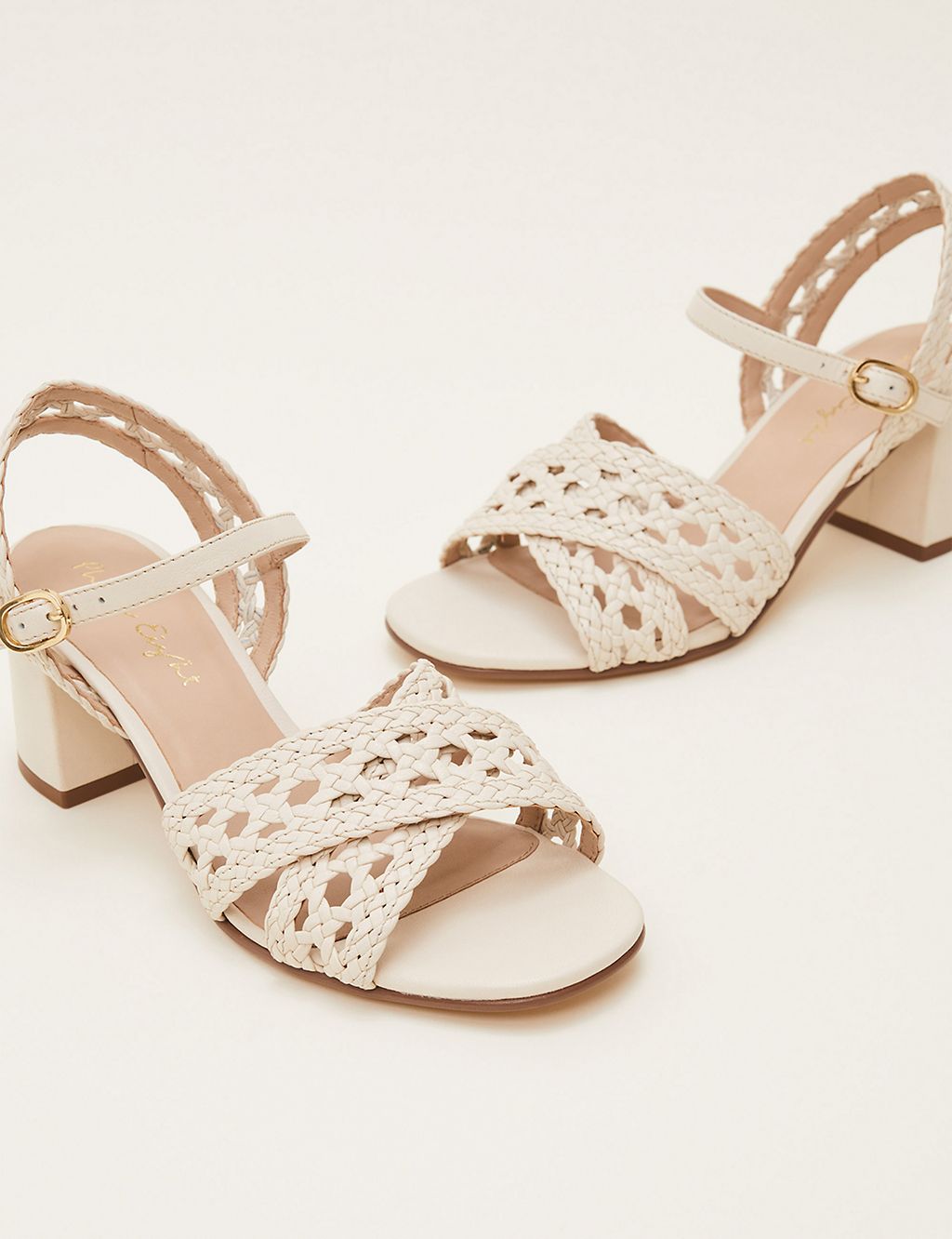 Leather Ankle Strap Wedge Sandals 2 of 6