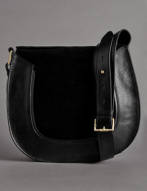 Leather Avery Saddle Shoulder Bag Image 2 of 5