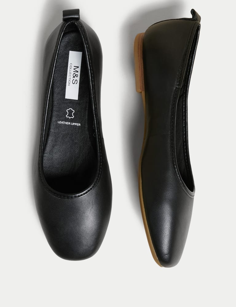 Ladies leather ballet pumps uk discount