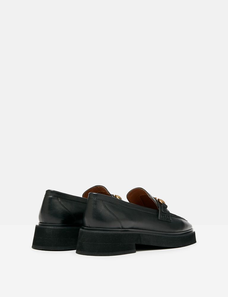 Buy Leather Bar Chunky Loafers | Joules | M&S