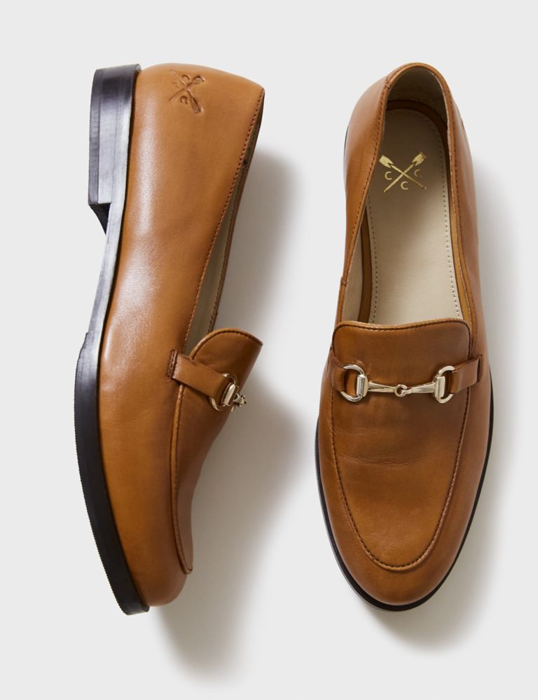 Leather Bar Flat Loafers 4 of 5
