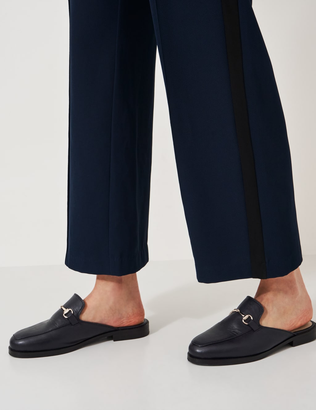 Leather Bar Mule Loafers Crew Clothing M S