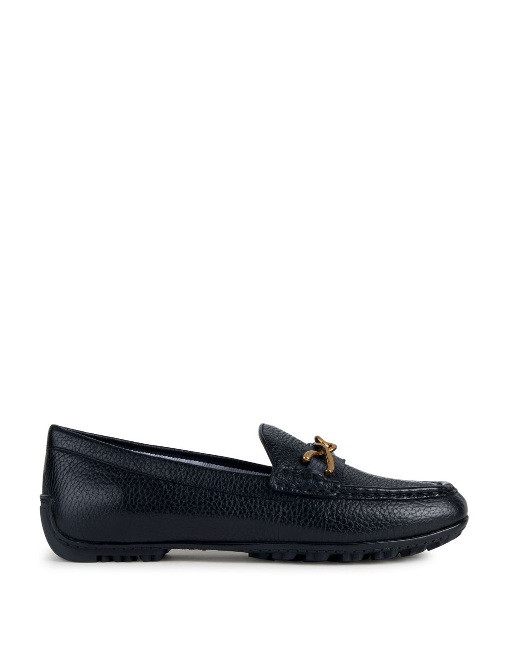 Leather Bar Slip On Flat Loafers 3 of 6