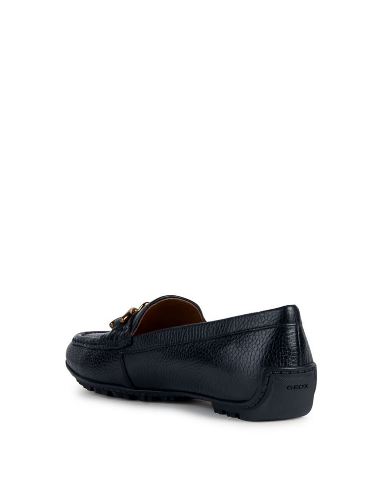 Leather Bar Slip On Flat Loafers 3 of 6