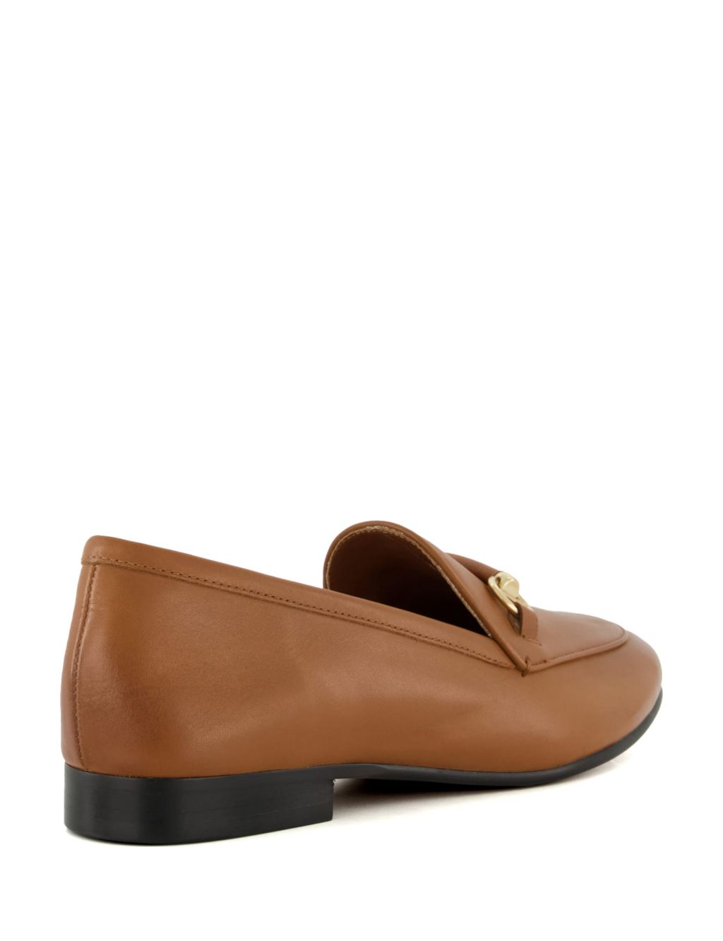 Leather Bar Trim Flat Loafers 4 of 5