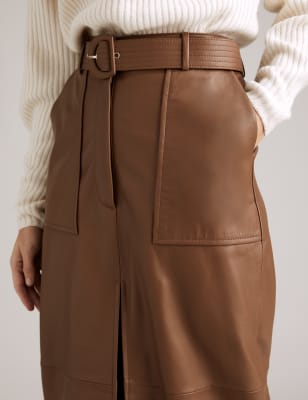 Leather pencil skirt clearance m&s