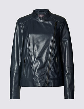 Leather Biker Jacket Image 2 of 5