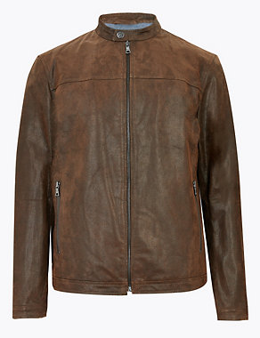 Leather Biker Jacket Image 2 of 6
