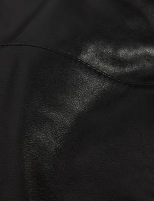 Leather Biker Jacket Jaeger M S