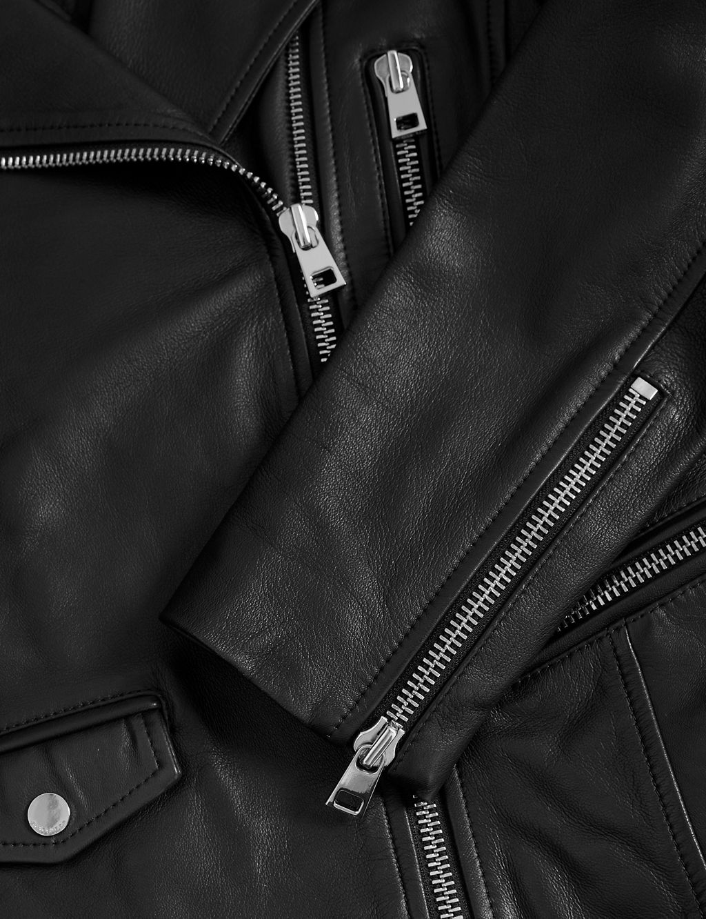Leather Biker Jacket 6 of 8