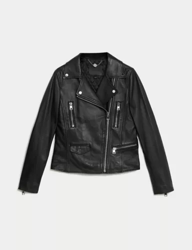 Leather Biker Jacket 2 of 6