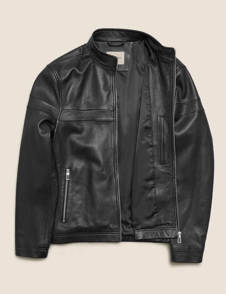 Leather Biker Jacket | Autograph | M&S