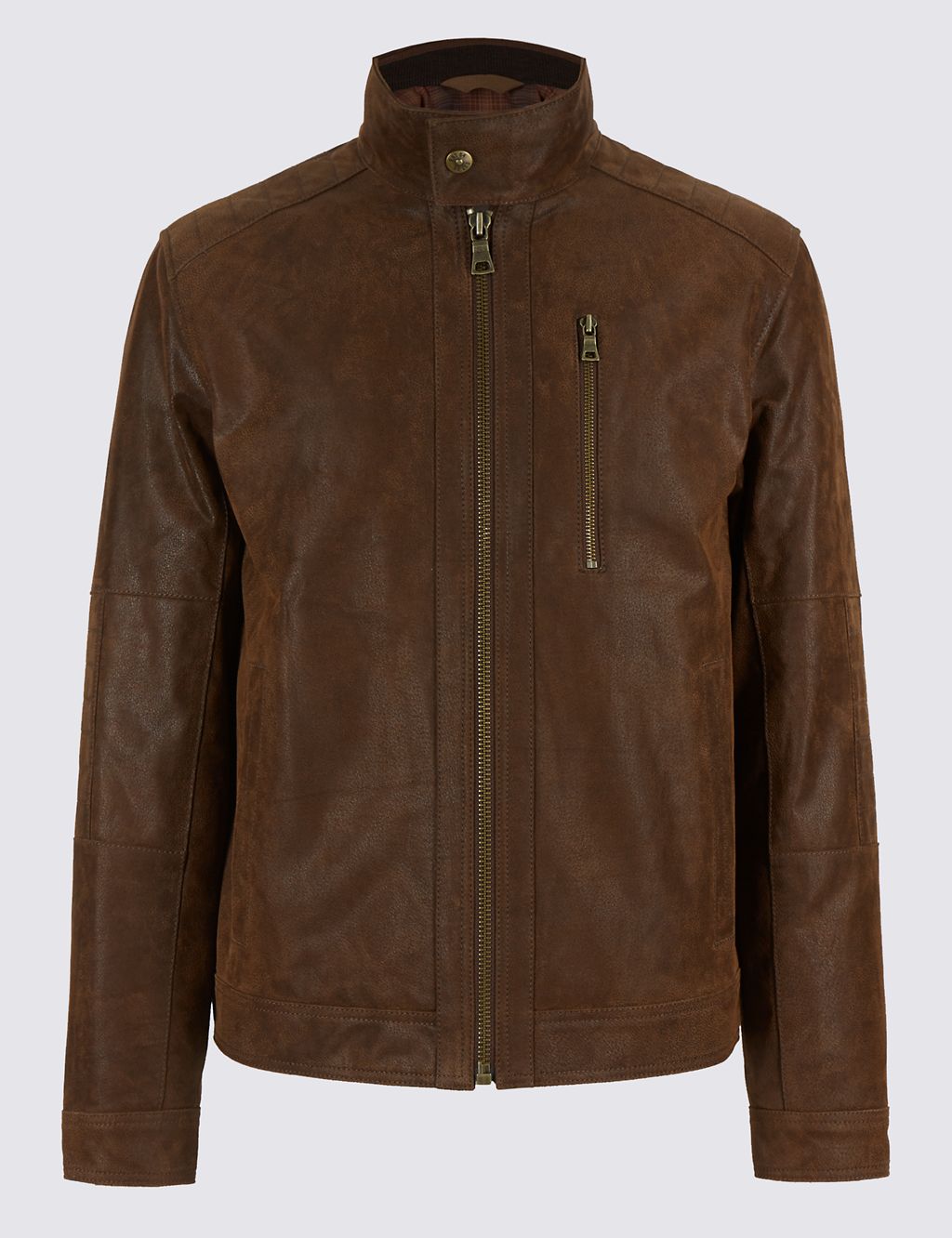 Leather Biker Jacket 1 of 5