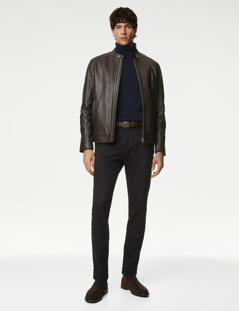 Marks and spencer autograph leather jacket shop