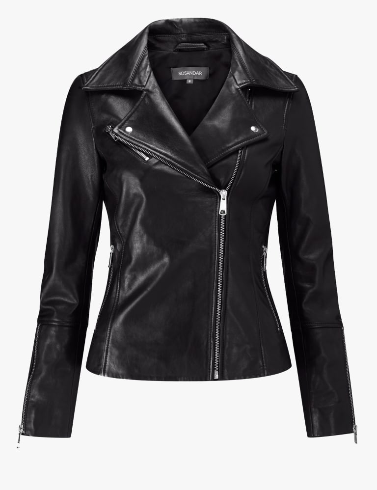Marks and spencer ladies leather deals coats
