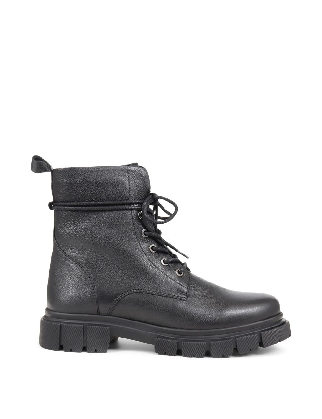 Leather Biker Lace Up Cleated Ankle Boots | Jones Bootmaker | M&S