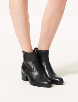 marks and spencers black boots