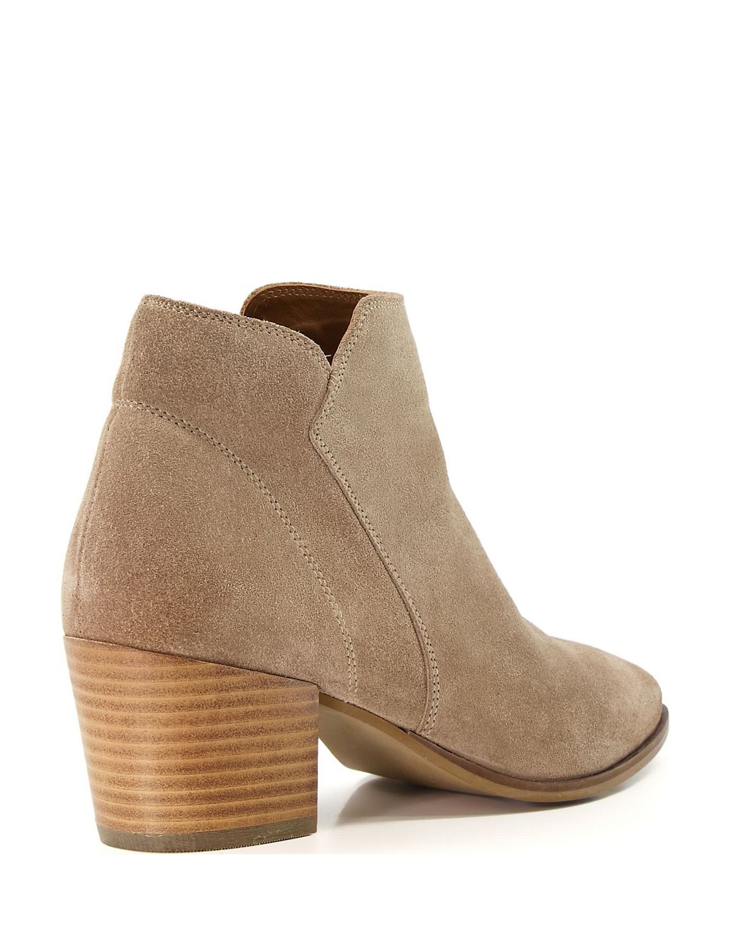Leather Block Heel Ankle Boots 4 of 5