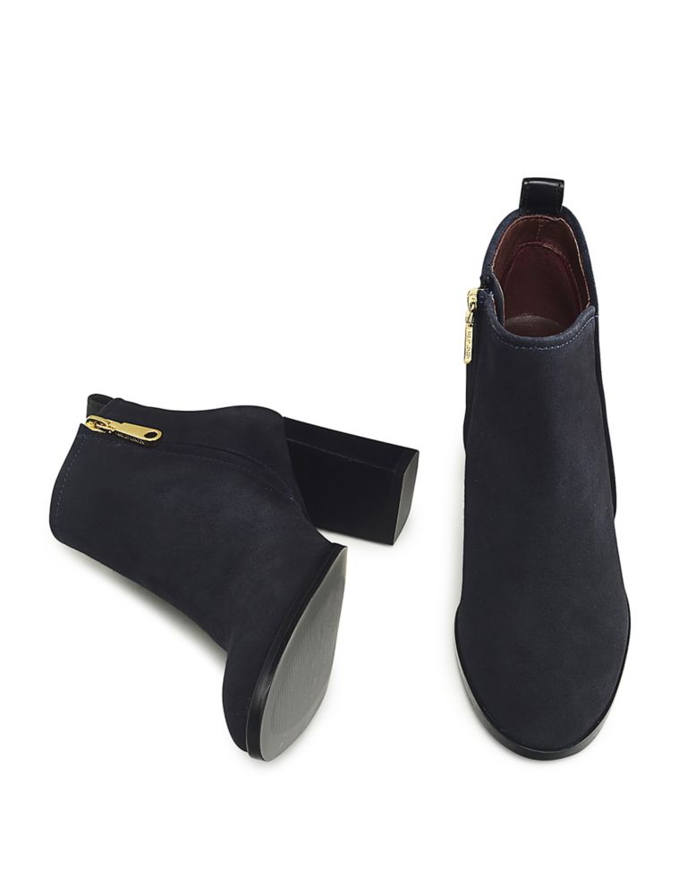 Leather Block Heel Ankle Boots 4 of 4