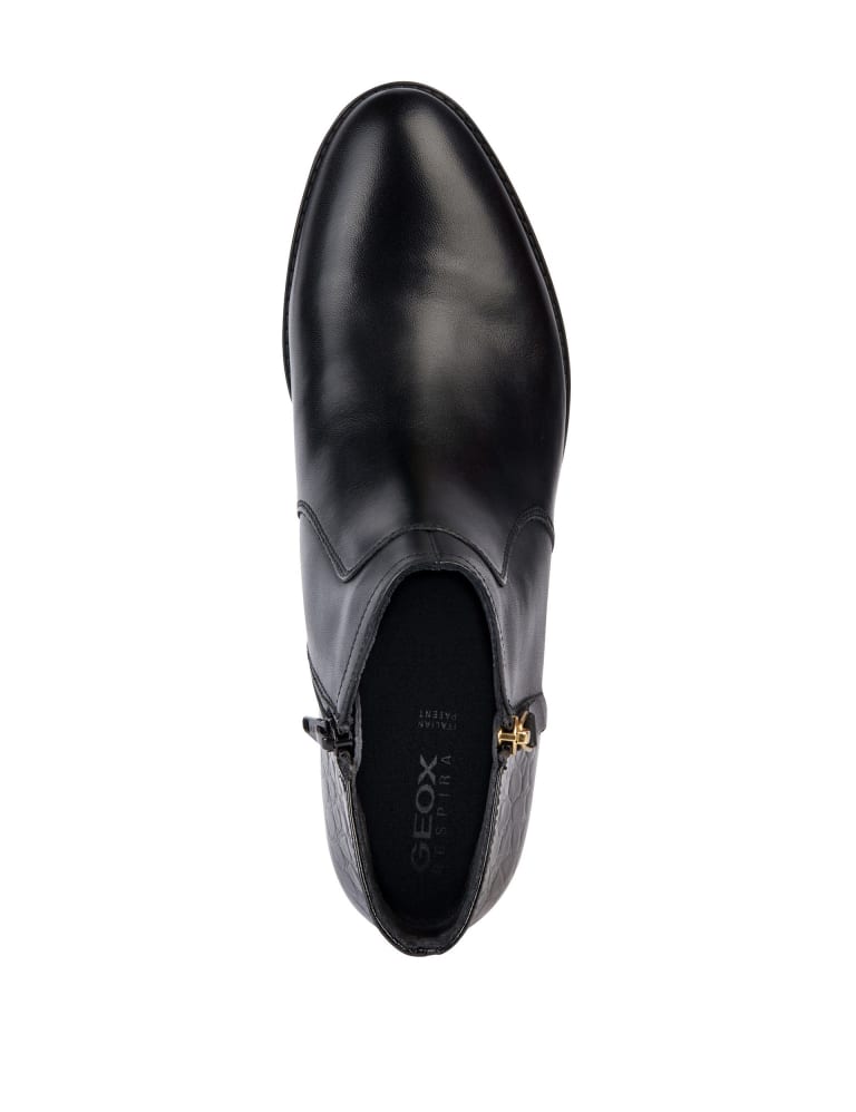 Geox black ankle boots outlet