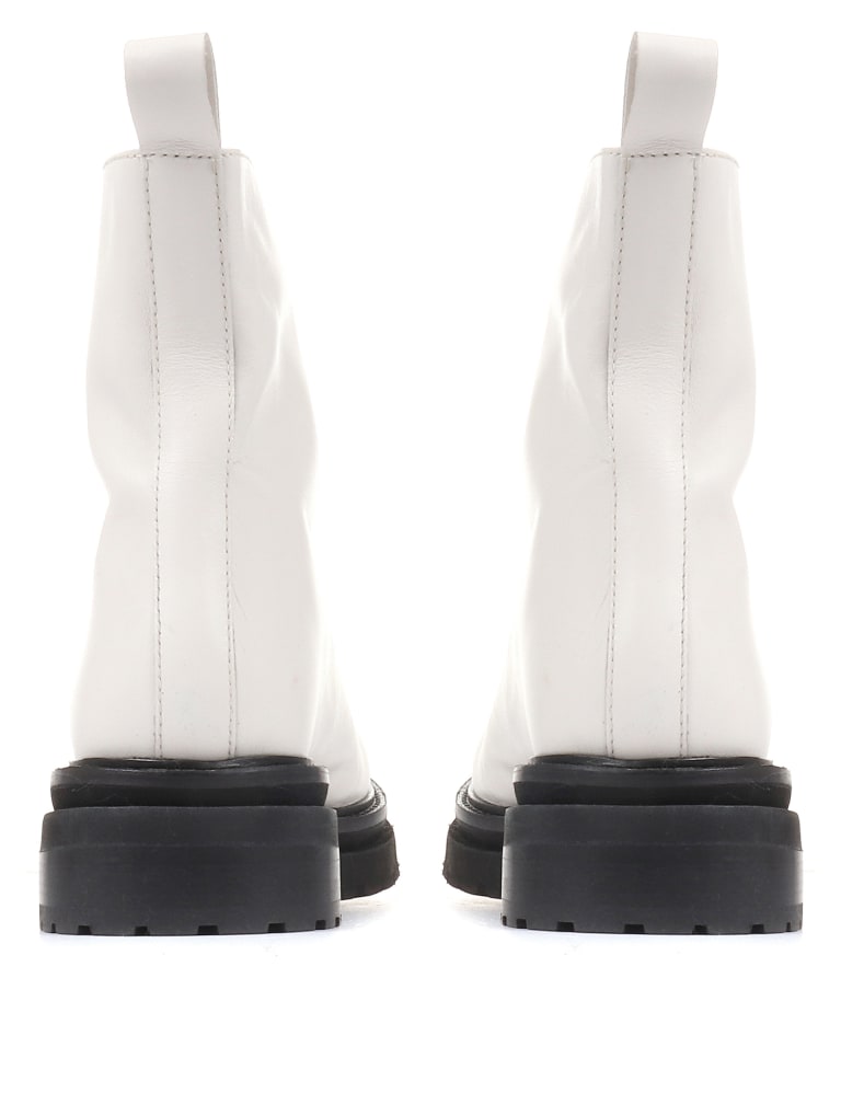 M&s white outlet ankle boots
