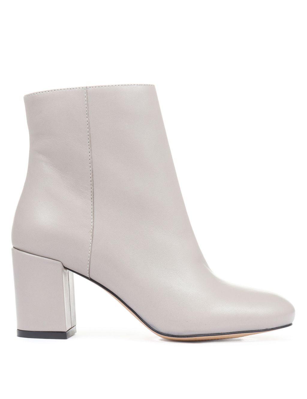 Leather Block Heel Ankle Boots 4 of 5