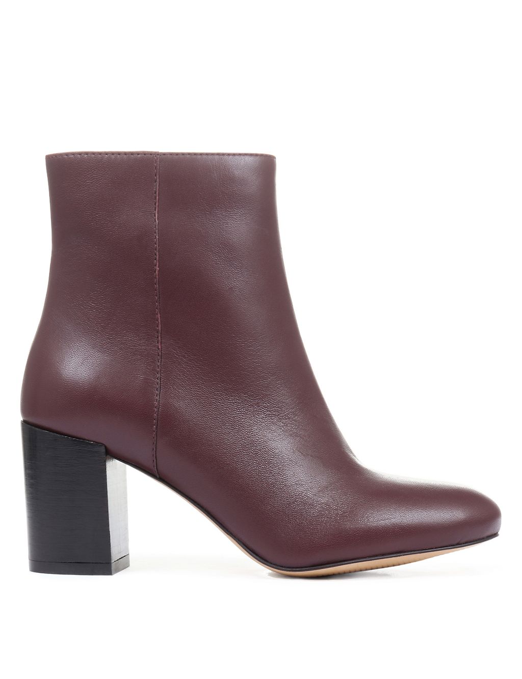 Leather Block Heel Ankle Boots 5 of 6