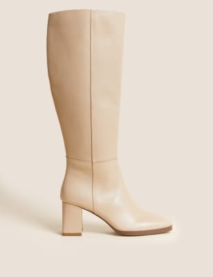 long boots block heel