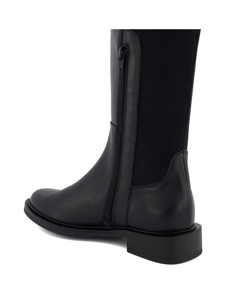 Mid heel best sale knee high boots