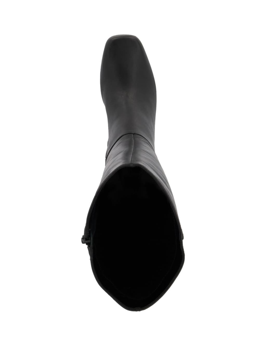 block heel knee high leather boots