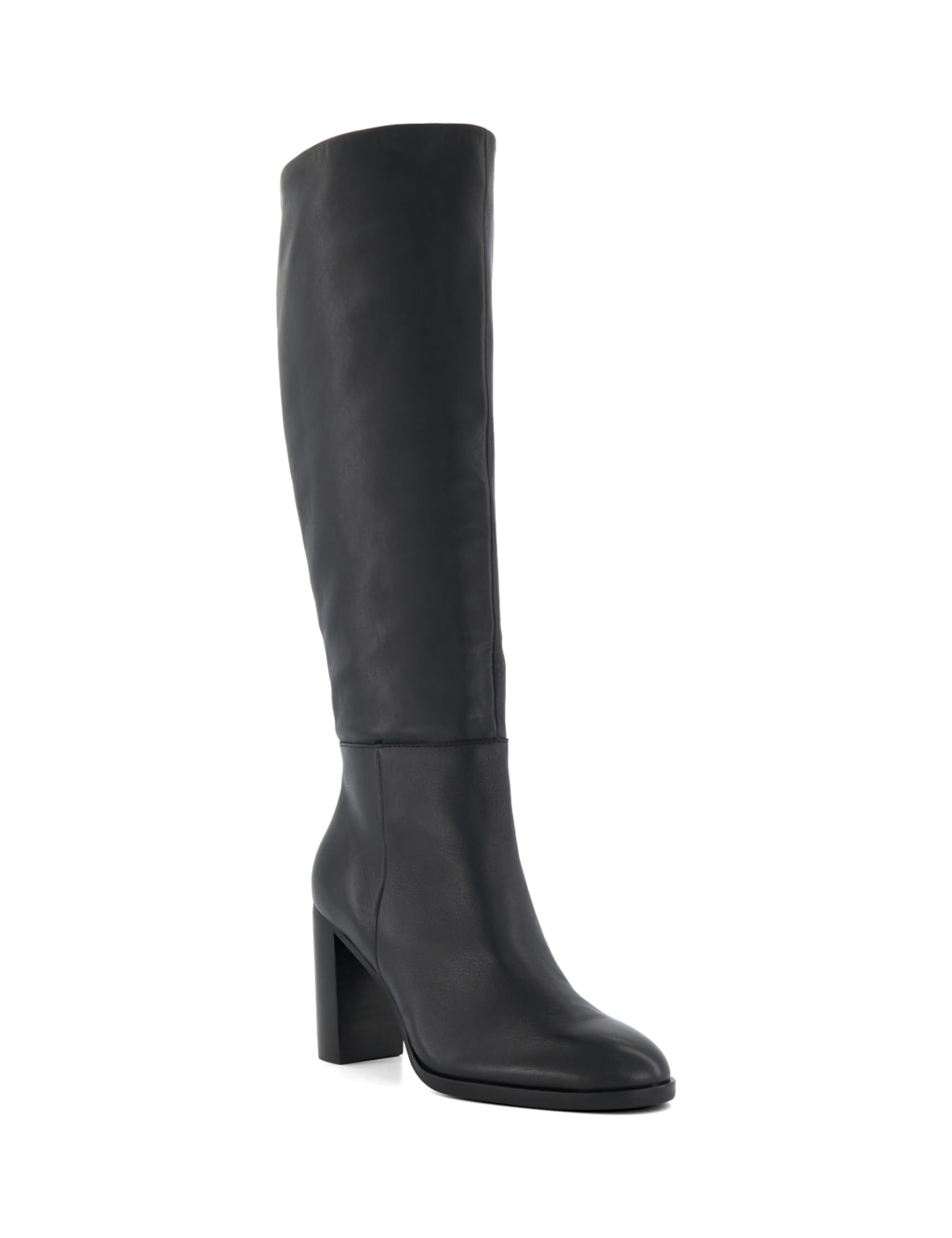 Buy Leather Block Heel Knee High Boots | Dune London | M&S