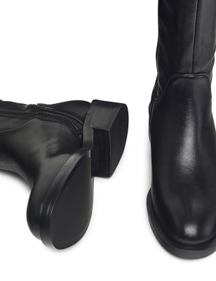 Vagabond diane high boots black clearance leather