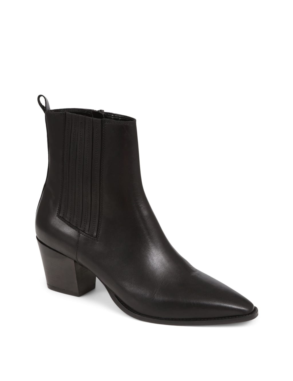 Black pointed ankle boots leather shop