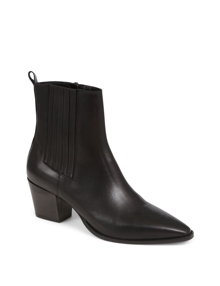 Block heel pointed toe boots hotsell