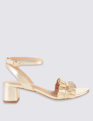 marks and spencer gold sandals