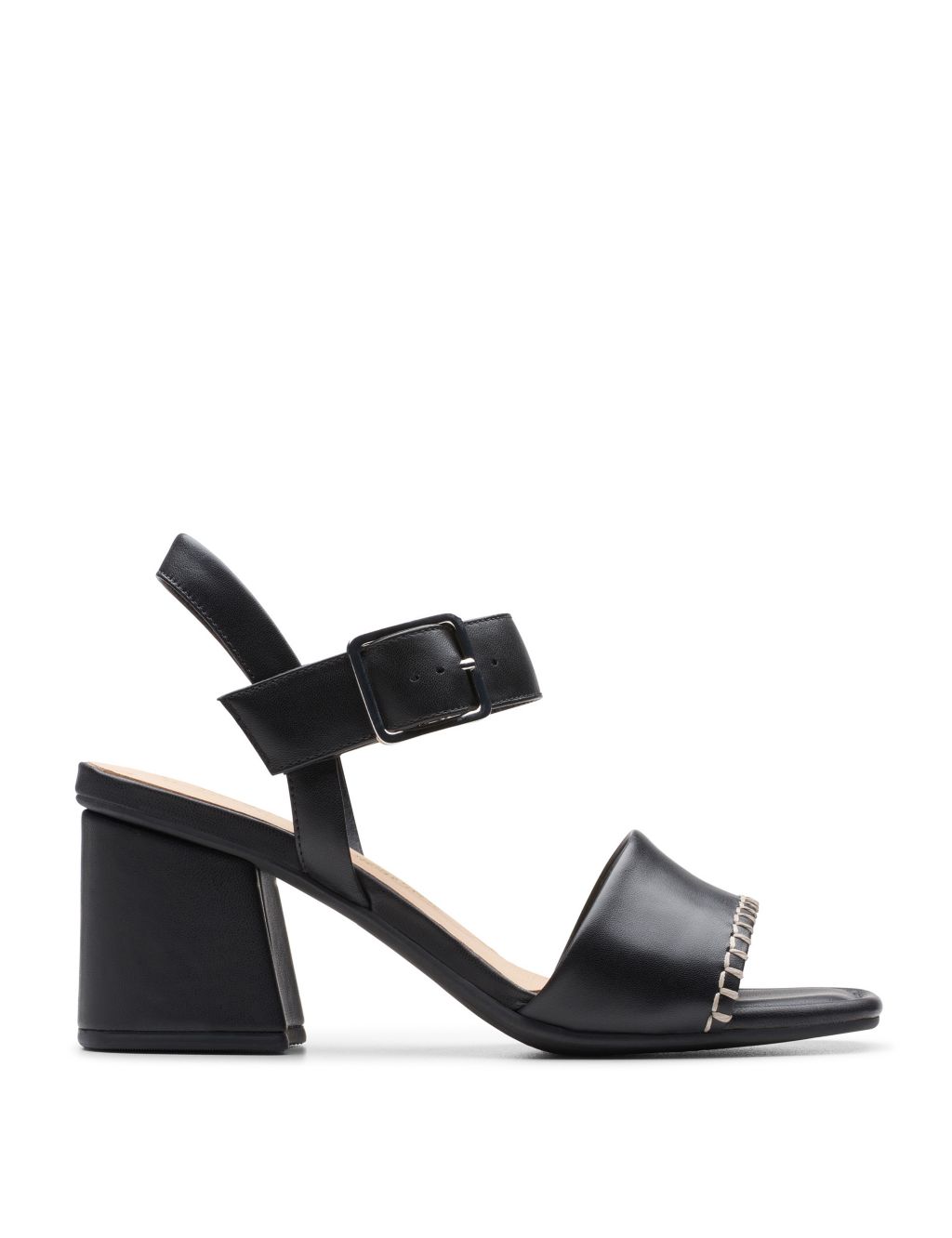 Leather Block Heel Sandals (3 Small - 8 Large) 3 of 6