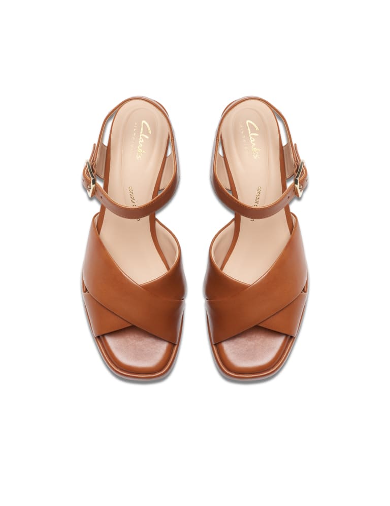 Clarks block heel sandals hotsell