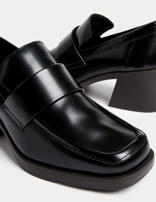 Mid block heel clearance loafers