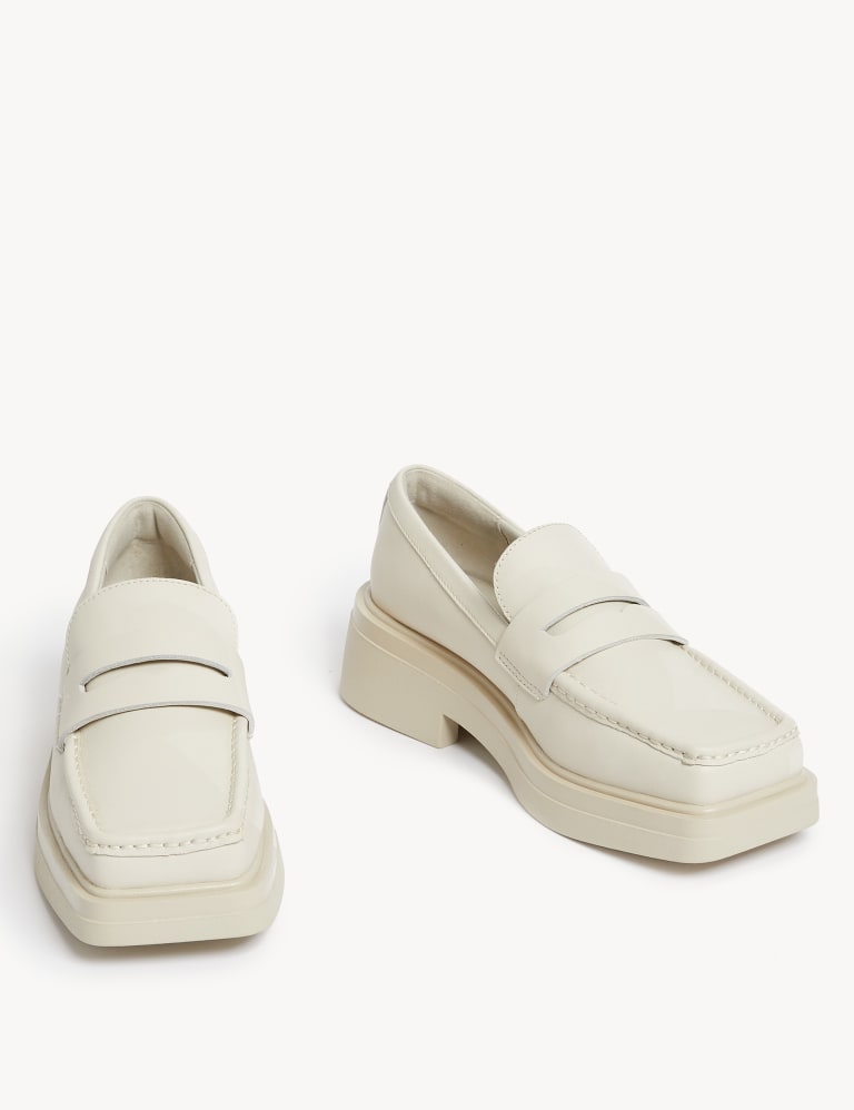Womens square toe penny new arrivals loafers