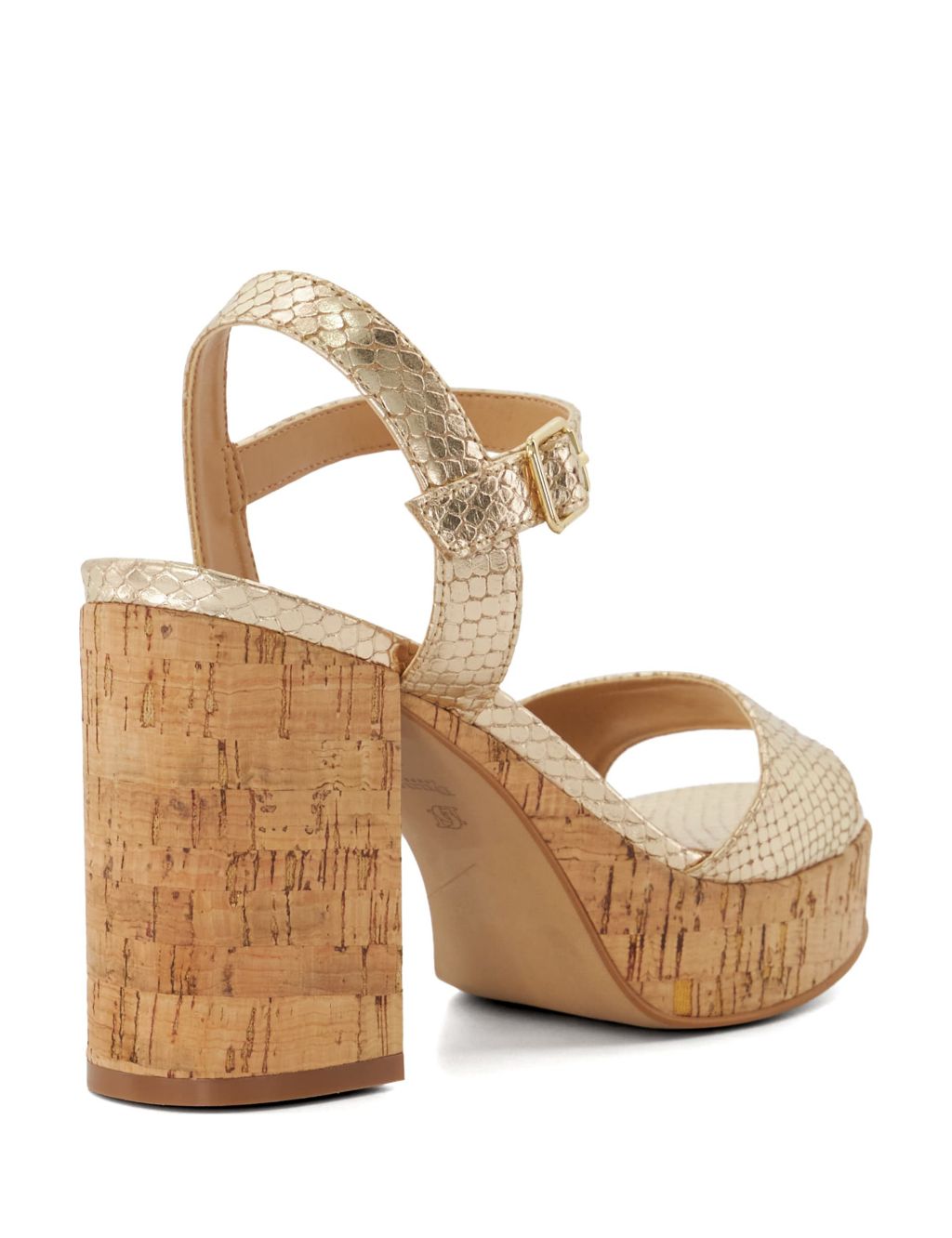 Leather Block Heel Strappy Sandals 2 of 5