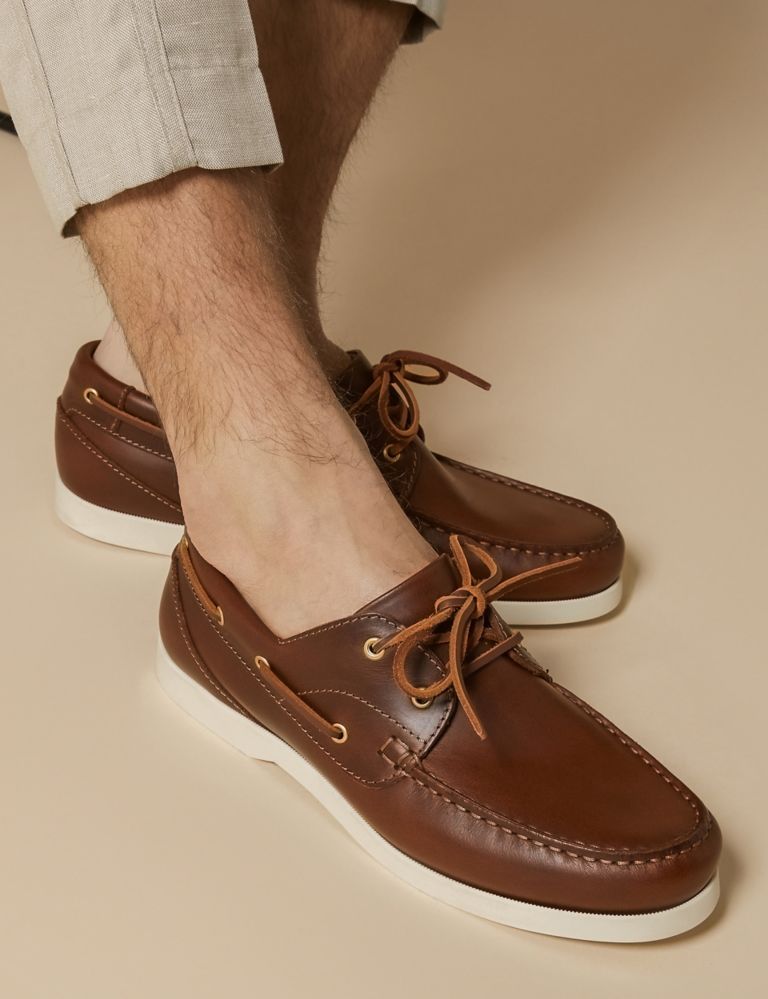 Leather Boat Shoes 1 of 7
