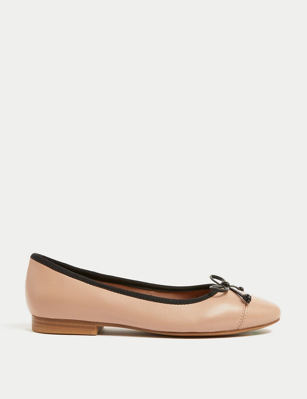 Leather Bow Ballet Pumps 3 of 3