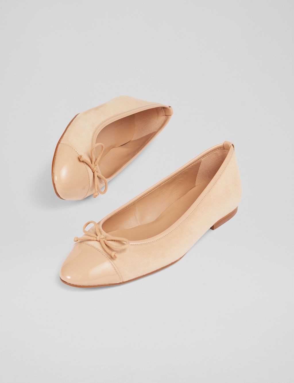 Leather Bow Slip On Ballet Pumps 2 of 4