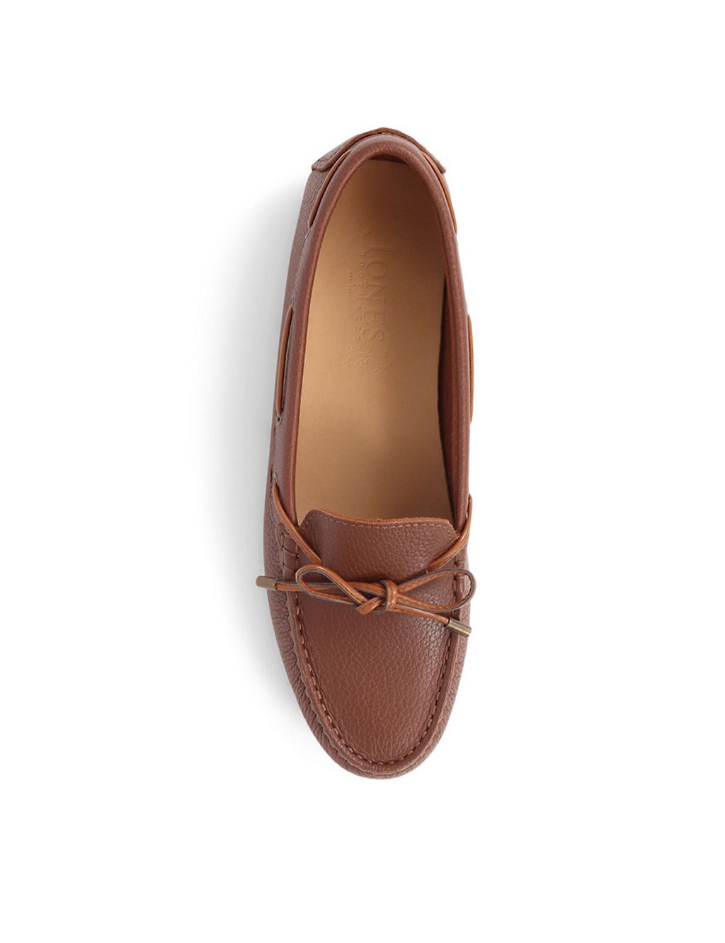 Leather Bow Slip On Flat Boat Shoes 7 of 7
