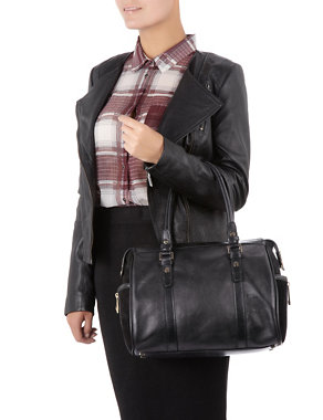 Leather Bowler Bag Image 2 of 6