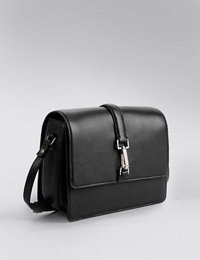 Leather Boxy Shoulder Bag Image 2 of 5